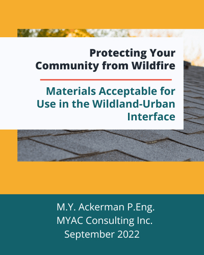 Wildfire Resistant Materials Suitable for Nelson - Report