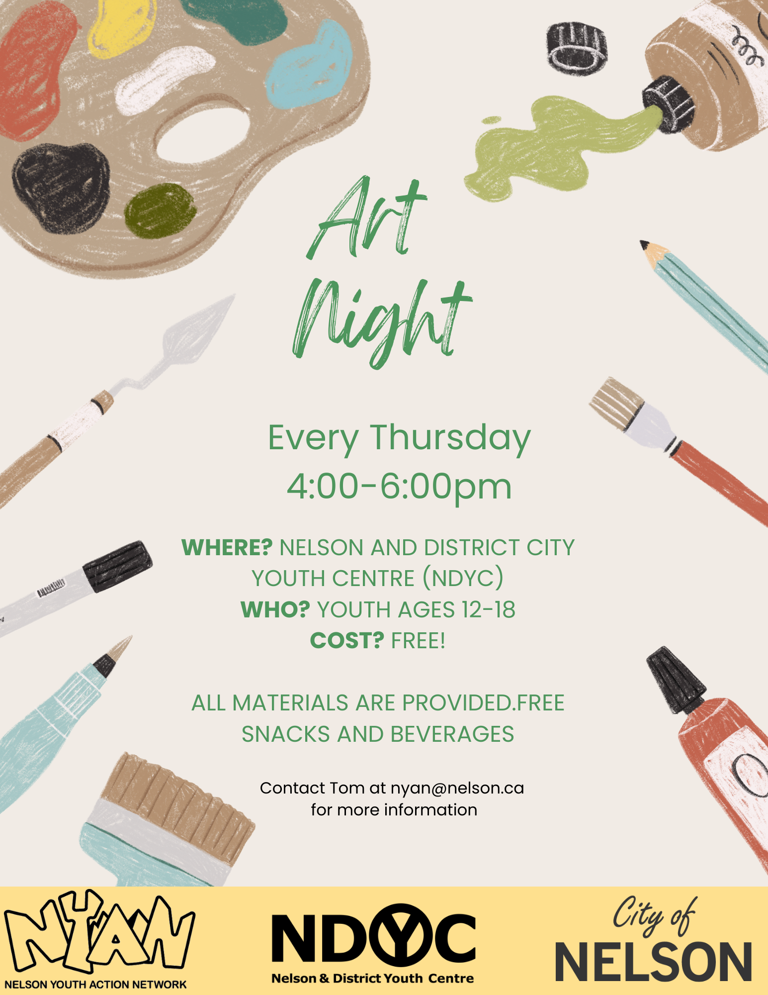 NYAN Art Night Poster 2024