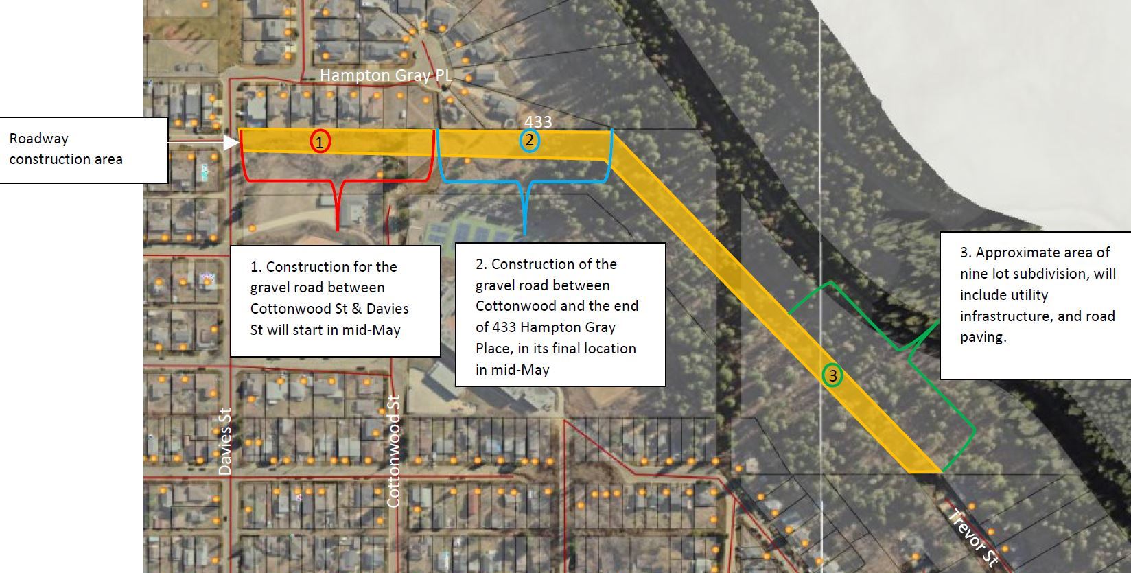 Trevor Street construction map