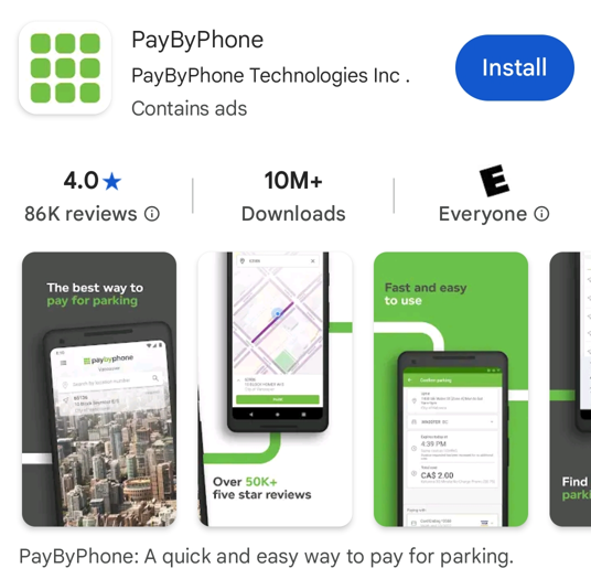 PayByPhone app